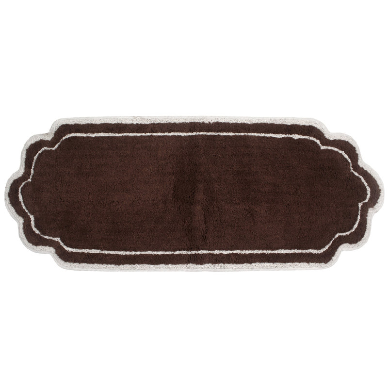 Dobrinka Bath Rug, Brown, 21" W x 54" L