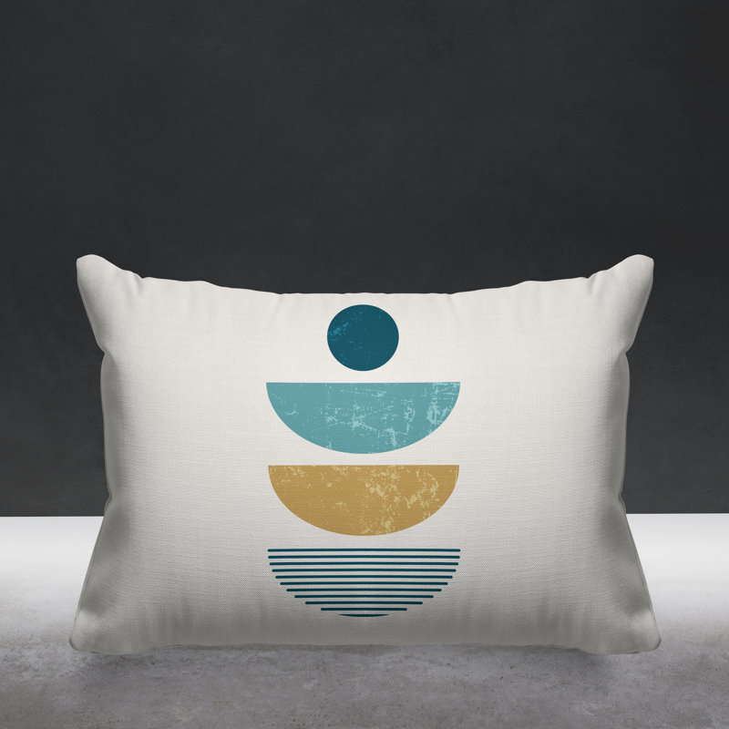 Coussin intérieur / extérieur Carmen Boho, Turquoise
