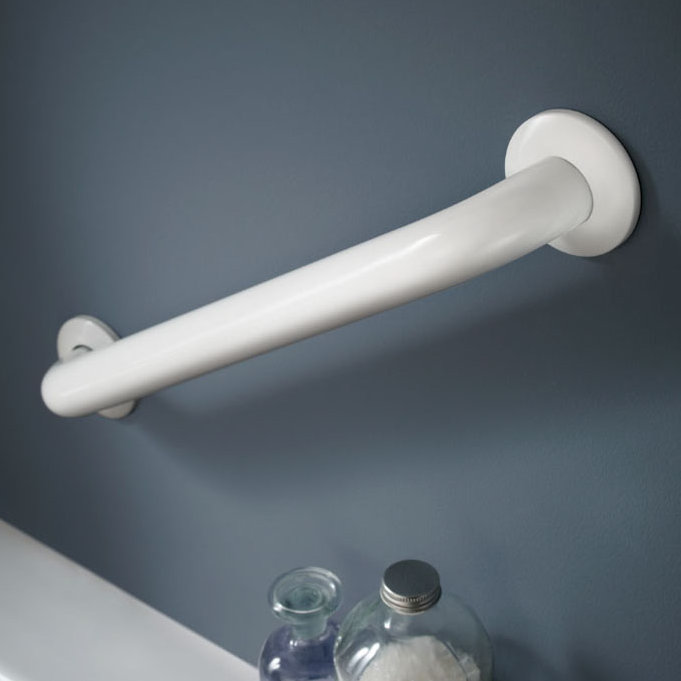 Concealed Mounting Grab Bar, 18", Stainless Steel