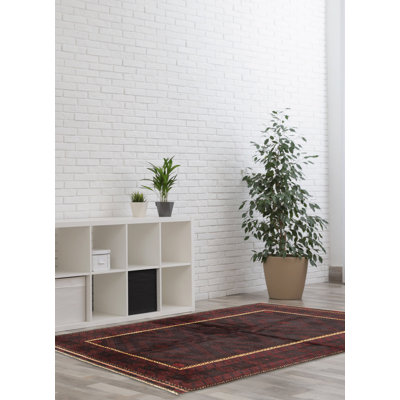 Rizbaft Black, Charcoal Rug 3'7" x 6'3"