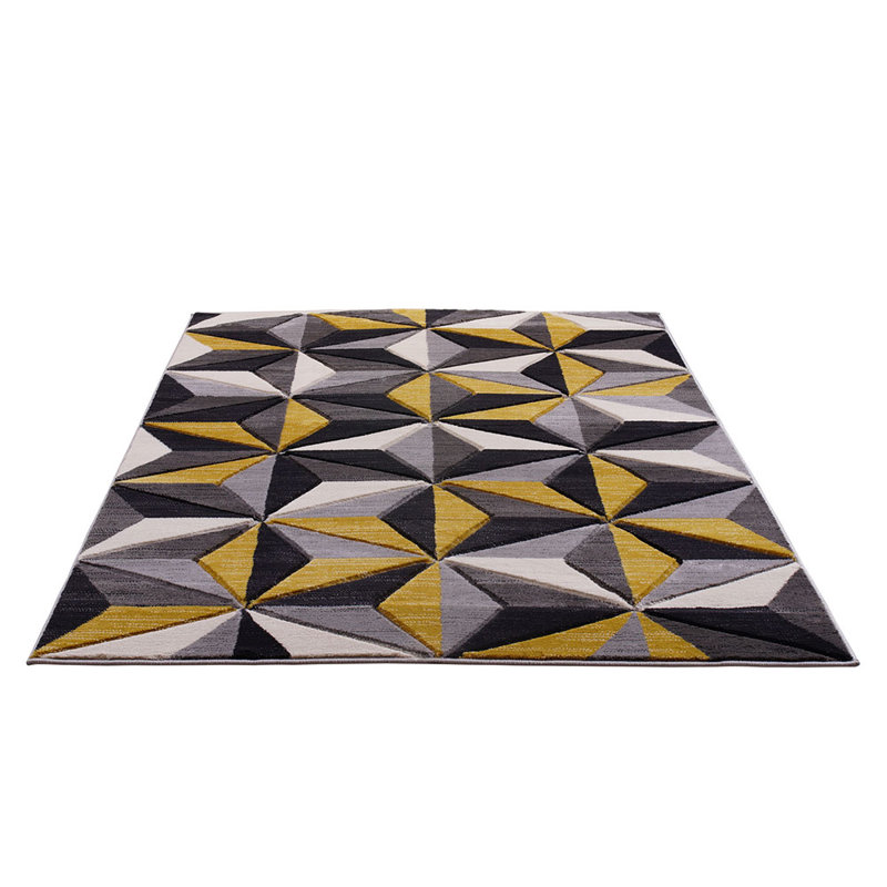 Senoia Machine Woven Ochre Indoor Rug, Rectangle 200 x 290cm
