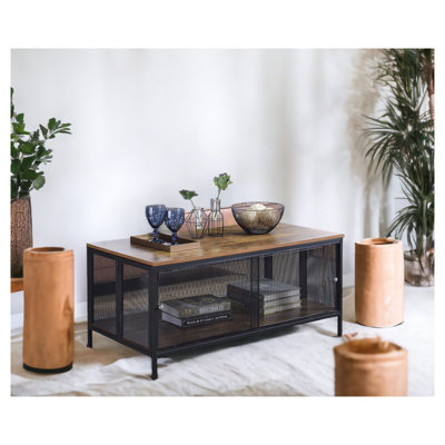 Table basse pliable avec rangement Winam