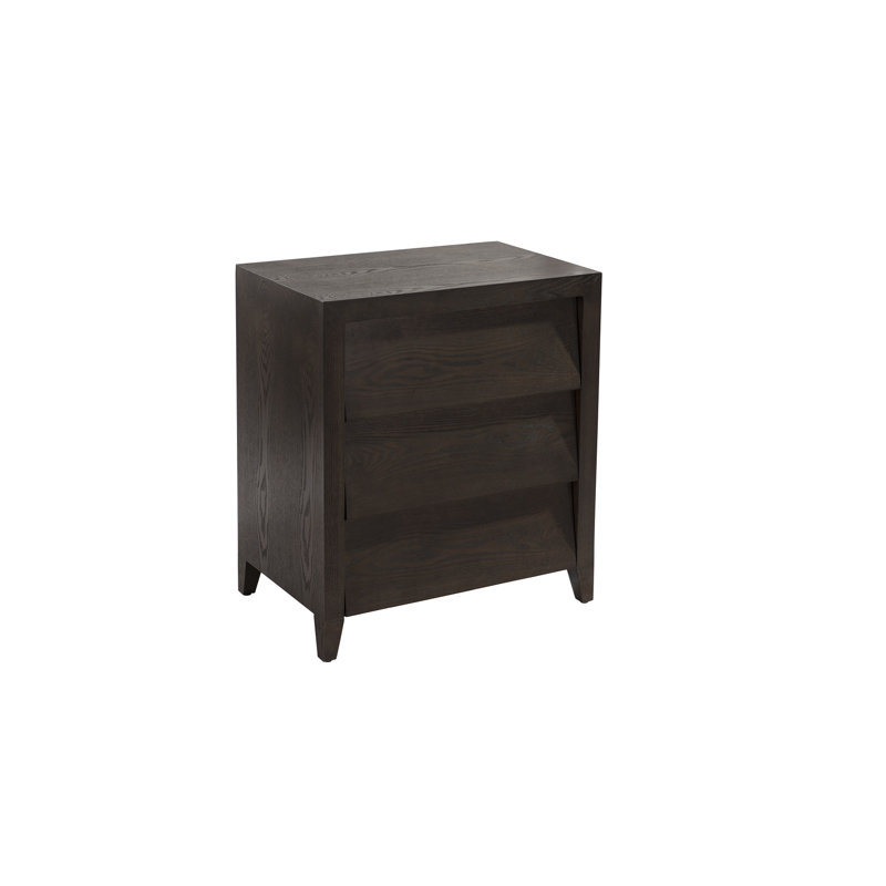 Adin 70 cm W Chest of 3 Drawers, Chocolate