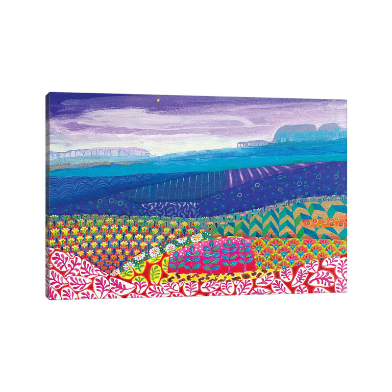 A Hazy Day by Imogen Skelley - Painting on Canvas, Wrapped Canvas, 20.32cm H x 30.48cm W x 1.9cm D