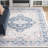 Hulme Oriental Area Rug in Beige/Navy-1056819002