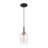 1-Light Modern Mini Pendant Light with Clear Glass Shade-1122089156