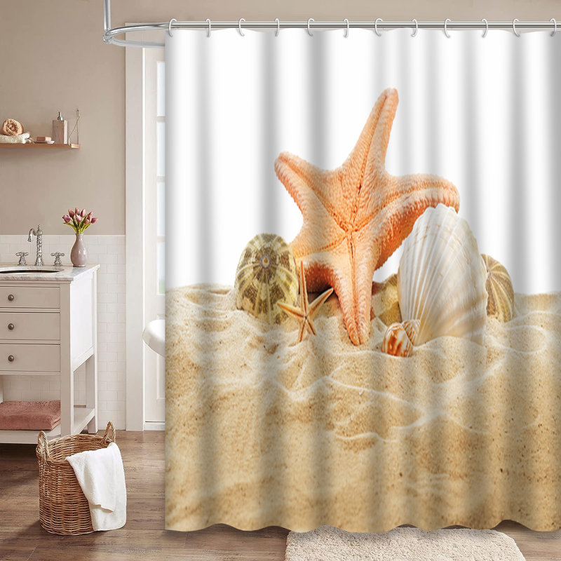Rideau de douche Sea Star, L 72 po x l 78 po