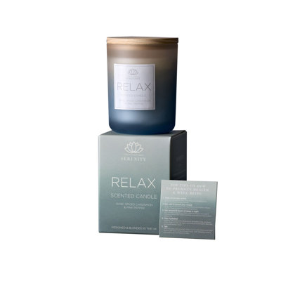 Scented Jar Candle with Glass Holder
