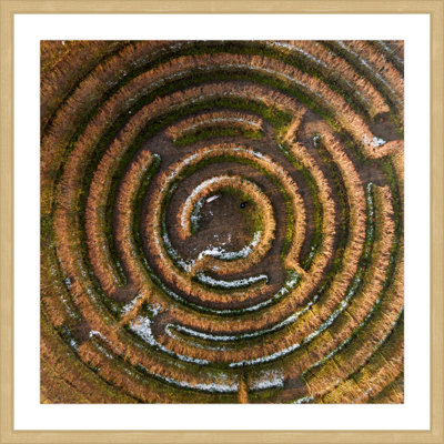 « crop circle » par karolis janulis, reproduction de photo encadrée