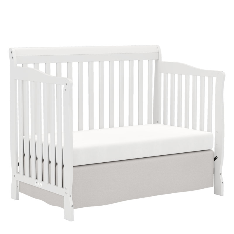 Lit de bébé convertible 5-en-1, Blanc