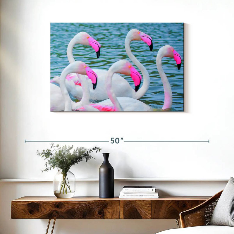 Flamants roses Brampt, H 24 po x l 36 po