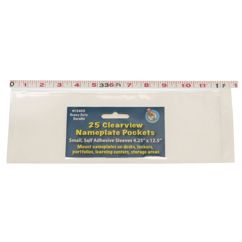 Petite pochette pour plaque adhésive Clear View