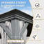 20 Ft. W x 14 Ft. D Galvanized Steel Patio Gazebo with Double Roof-111150876-111150878