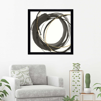 «Gilded Enso I», reproduction de peinture acrylique