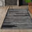 Mahit Modern Berber Stripe Black/Cream Rug-2084829766
