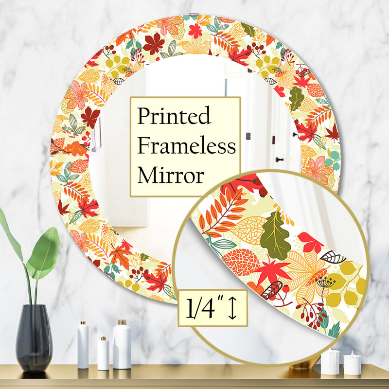 Miroir décoratif stylisé, H 31,5 po x l po
