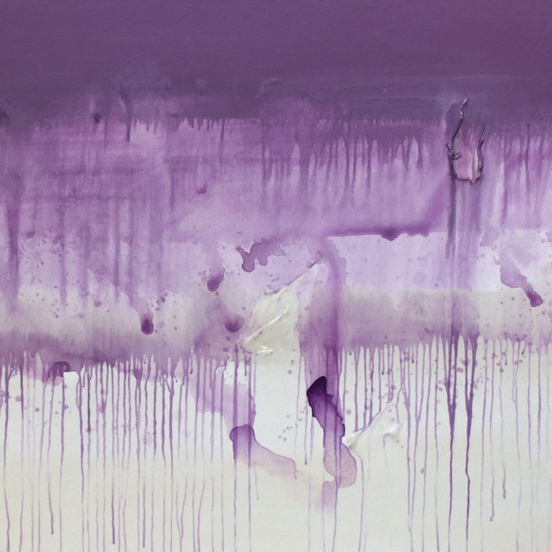 Brume mauves, H 12 po x l 12 po