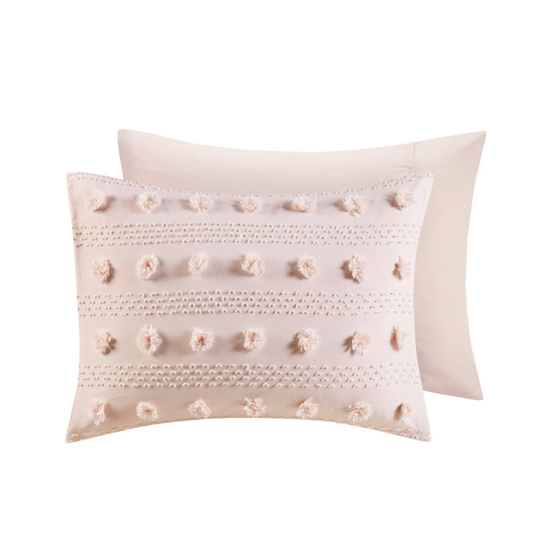 Édredon rose double / grand - Design et literie, Édredon double + 2 taies d'oreiller standard, Rose