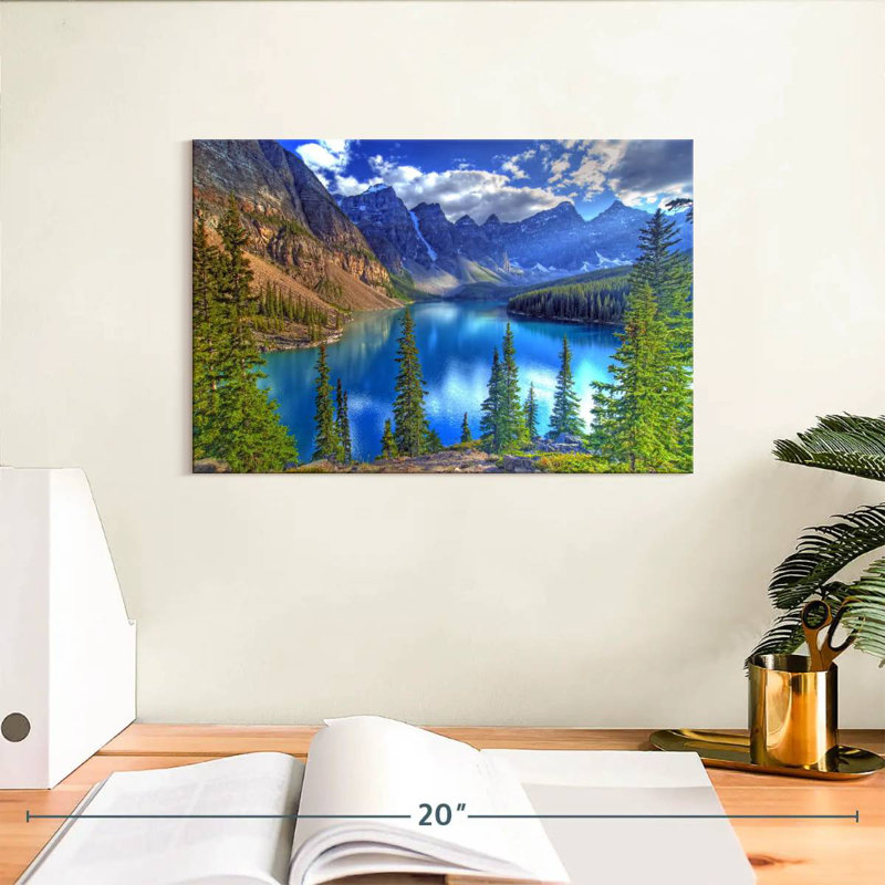 Alvord Banff Mountain Lake, 8" H x 12" W