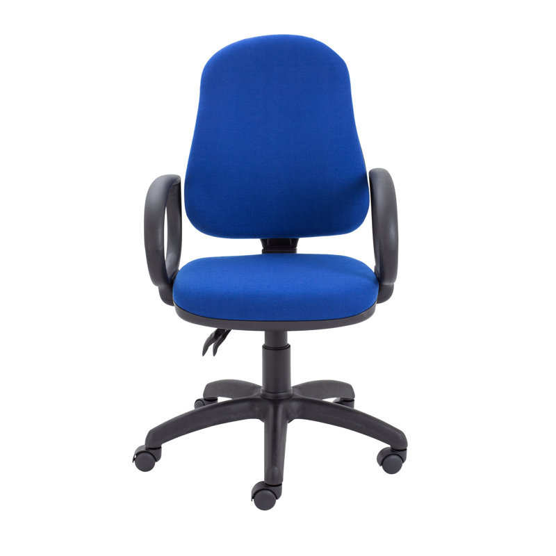 Office Chair, Royal Blue, Fixed
