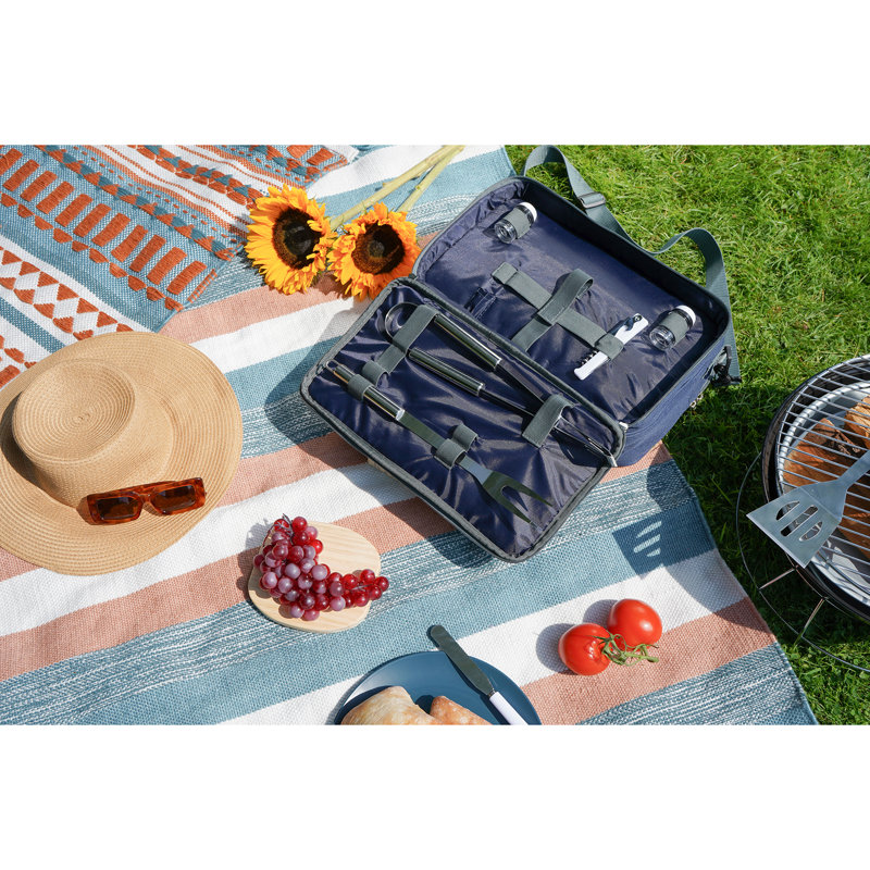 Polyester Picnic Tote Bag , Service for 2