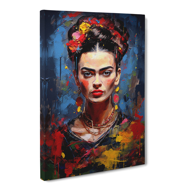 Frida Kahlo Action Painting - Wrapped Canvas, 60cm H x 40cm W x 3cm D