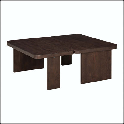 Modular Coffee Table Set with Splicing Design - 2 L-Shaped Sections