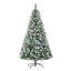 Sapin de Noël artificiel non éclairé enneigé