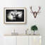 Paint Splattered Highland Cow - Single Picture Frame Print on MDF-56866162-56866157