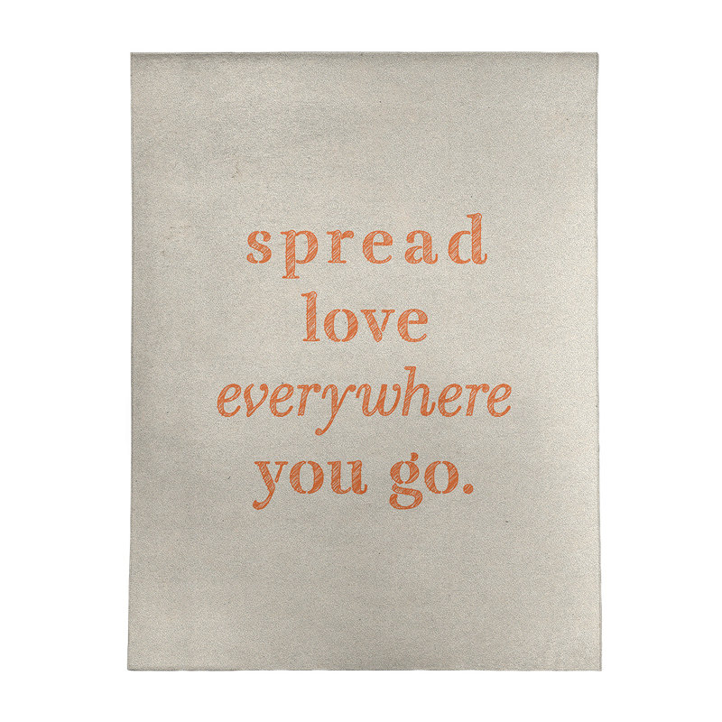 Quotes Chenille Indoor Rug, Rectangle 5' x 7'