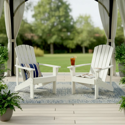 Bauhaus Wood Adirondack Chair (Set Of 2)