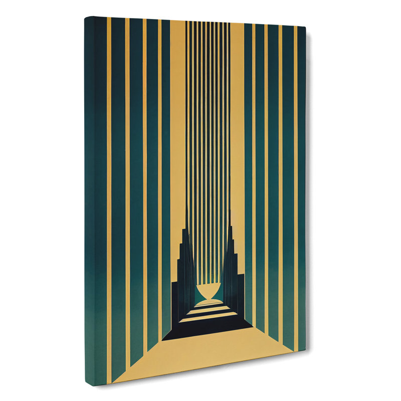 Art Deco Architecture No.1 Skyscraper - Wrapped Canvas Graphic Art, 50cm H x 35cm W x 3cm D