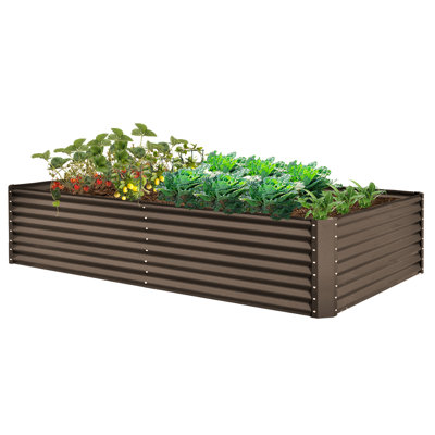 Sacia Metal Outdoor Raised Garden Bed