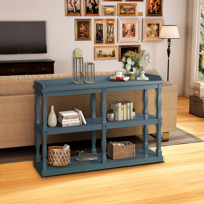 Console 59,80 po Requeryea, Bleu marine