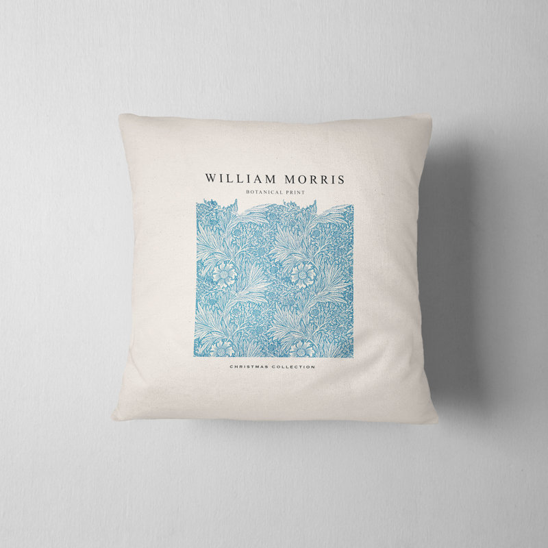 Housse de coussin William William, H 16 po x l 16 po, Bleu
