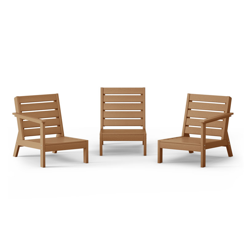 3-Piece Deep Seating Set, Teak