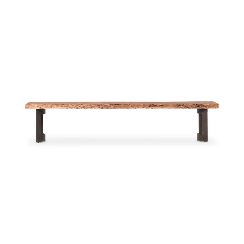 Kenmore Solid Wood Bench, 18" H x 76" W x 15" D, Brown