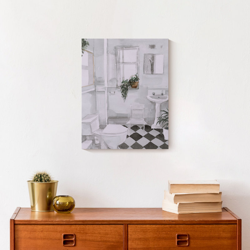 «Black and White», reproduction sur toile, H 14 po x l 11 po x P 1,25 po