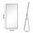 Vertell Oversize Rectangle Full Length Metal Mirror for GYM/ Bedroom with Stand-266080969-266080970