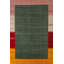 Tapis vert en laine à bordure Gabbeh 8 x 11