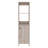 Linen Cabinet, Two Interior Shelves, Two Open Shelves, Single Door-649110588