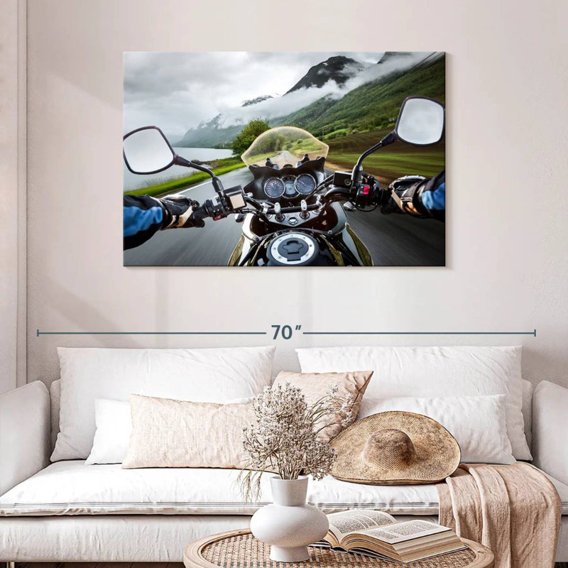 Mehar Motorcycle Ride View, 30" H x 45" W