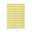 Tapis intérieur lavable rayé jaune et blanc 8 pi x 10 pi