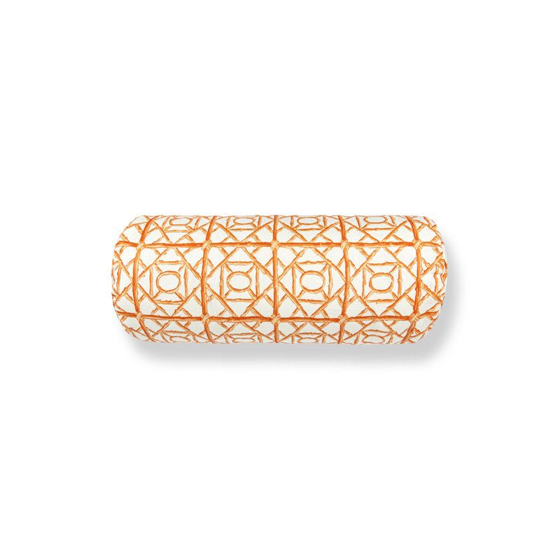 PETITE CHARMS Throw Pillow, Tangerine, Bolster 7"H x 21"W