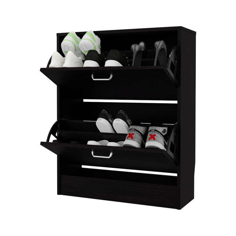 Range-chaussures avec 2 portes basculantes