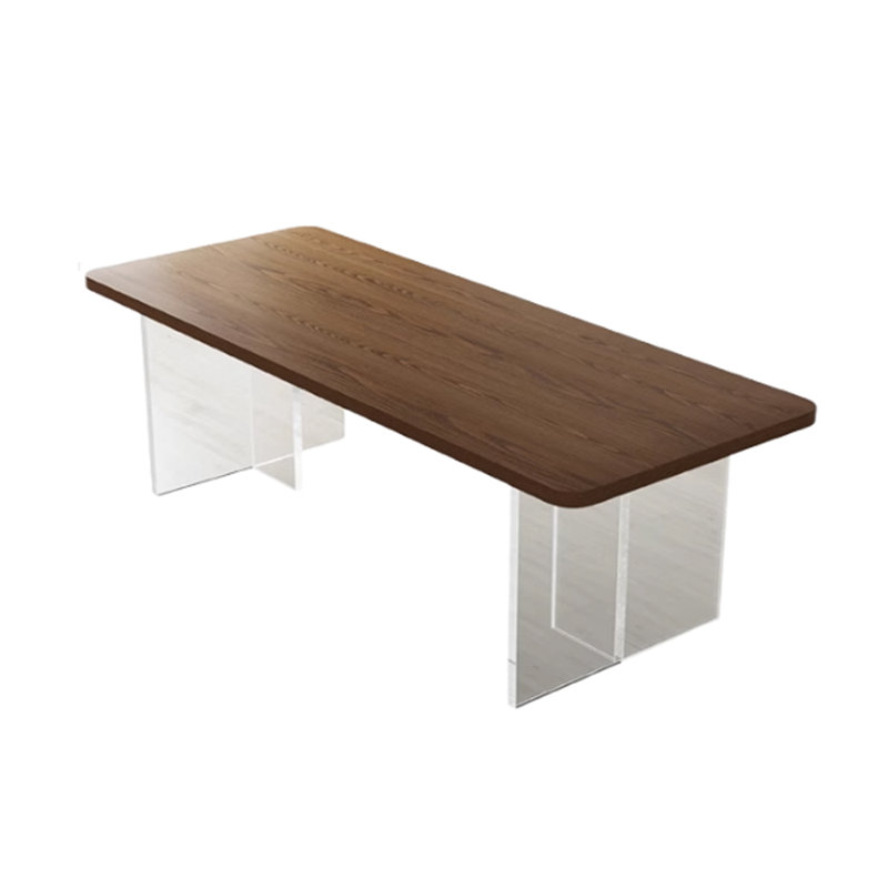 Miggie Ash Solid Wood Top Dining Table, 29.52"H x 70.86"L x 31.49"W