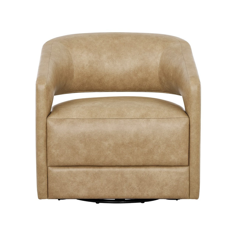 Universal Upholstery Upholstered Swivel Chair, Tan Fabric