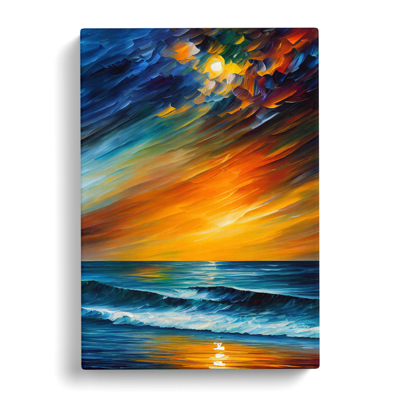 Ocean Painted - Wrapped Canvas, 60cm H x 40cm W x 3cm D