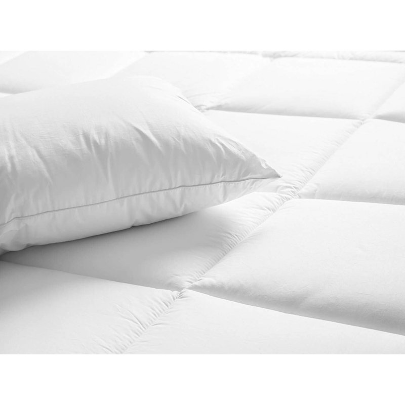 All Season Down Alternative Comforter Microfiber Duvet Insert with Corner Tabs, Queen/Full, White