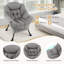Chaise d'appoint rembourrée avec coussin Sherpa